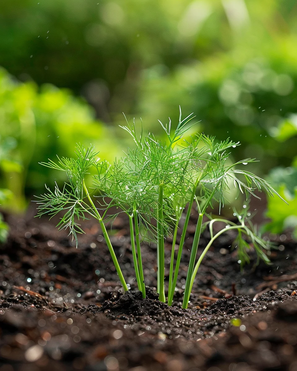 wie man dill im gartenbeet anbaut